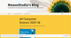 Desktop Screenshot of masonstudio.wordpress.com