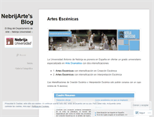Tablet Screenshot of nebrijarte.wordpress.com
