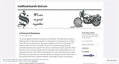 Desktop Screenshot of mattheartsarah.wordpress.com