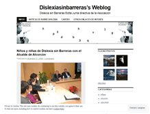 Tablet Screenshot of dislexiasinbarreras.wordpress.com