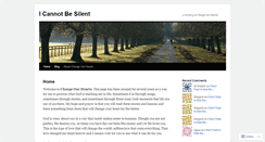 Desktop Screenshot of changeourhearts.wordpress.com