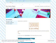 Tablet Screenshot of mycandypaper.wordpress.com