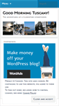 Mobile Screenshot of goodmorningtuscany.wordpress.com