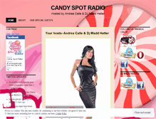 Tablet Screenshot of candyspotradio.wordpress.com