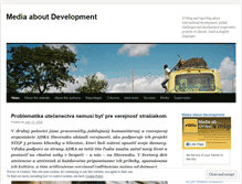 Tablet Screenshot of mediaaboutdevelopment.wordpress.com