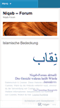Mobile Screenshot of niqabforum.wordpress.com