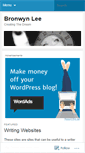 Mobile Screenshot of bronmlee.wordpress.com