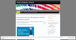 Desktop Screenshot of hotelalmeria1.wordpress.com