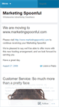 Mobile Screenshot of marketingspoonful.wordpress.com