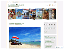 Tablet Screenshot of cambodiamagazine.wordpress.com