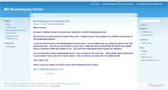 Desktop Screenshot of mdbookkeepingdoctor.wordpress.com