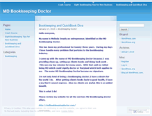 Tablet Screenshot of mdbookkeepingdoctor.wordpress.com