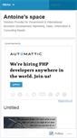 Mobile Screenshot of antoineloup.wordpress.com