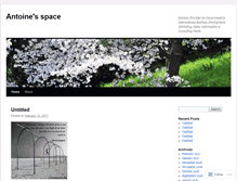 Tablet Screenshot of antoineloup.wordpress.com