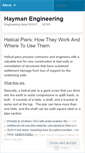 Mobile Screenshot of haymanengineering.wordpress.com