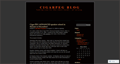 Desktop Screenshot of cigarpeg.wordpress.com