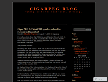 Tablet Screenshot of cigarpeg.wordpress.com