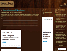 Tablet Screenshot of bearxbear.wordpress.com