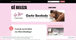 Desktop Screenshot of gebeleza.wordpress.com