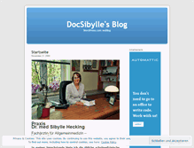 Tablet Screenshot of docsibylle.wordpress.com