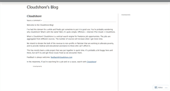 Desktop Screenshot of cloudshore.wordpress.com