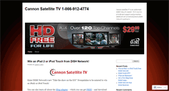 Desktop Screenshot of cannonsatellitetv.wordpress.com