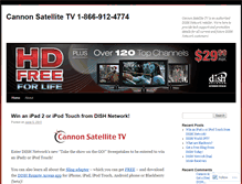 Tablet Screenshot of cannonsatellitetv.wordpress.com