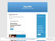 Tablet Screenshot of pier999.wordpress.com