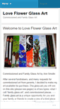 Mobile Screenshot of loveflowerglass.wordpress.com