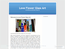 Tablet Screenshot of loveflowerglass.wordpress.com