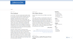 Desktop Screenshot of cultureonaplate.wordpress.com