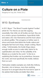 Mobile Screenshot of cultureonaplate.wordpress.com