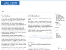 Tablet Screenshot of cultureonaplate.wordpress.com