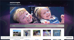 Desktop Screenshot of playlearninglife.wordpress.com