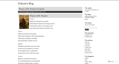Desktop Screenshot of frthom.wordpress.com