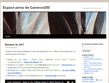 Tablet Screenshot of cameron250.wordpress.com
