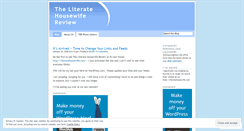 Desktop Screenshot of literatehousewife.wordpress.com