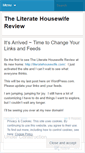 Mobile Screenshot of literatehousewife.wordpress.com