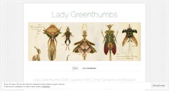 Desktop Screenshot of ladygreenthumbs.wordpress.com