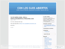 Tablet Screenshot of ojosabiertos.wordpress.com