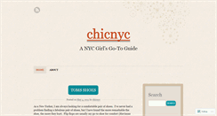 Desktop Screenshot of chicnyc.wordpress.com