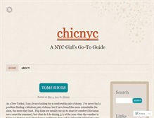 Tablet Screenshot of chicnyc.wordpress.com