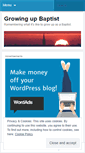 Mobile Screenshot of growingupbaptist.wordpress.com