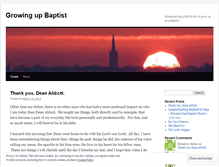 Tablet Screenshot of growingupbaptist.wordpress.com