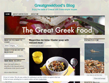 Tablet Screenshot of greatgreekfood.wordpress.com