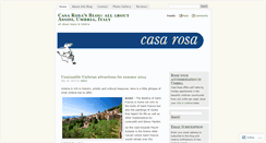 Desktop Screenshot of casarosaumbria.wordpress.com