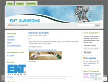 Tablet Screenshot of entsurgeons.wordpress.com