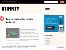 Tablet Screenshot of otififity.wordpress.com