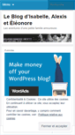 Mobile Screenshot of isabelleetalexis.wordpress.com