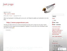 Tablet Screenshot of justyoga.wordpress.com